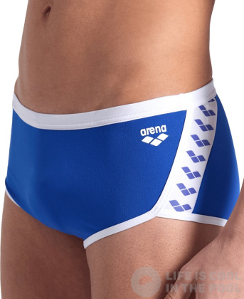 Arena Icons Swim Low Waist Short Solid Blue/White | Swimaholic.cz