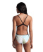 Arena Light Floral Swimsuit Lace Back Black/White Multi
