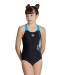 Arena Vortex Swimsuit V Back Girl Navy/Soft Green