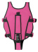 Dětská plavecká vesta AquaKiddo Swim Vest Pink