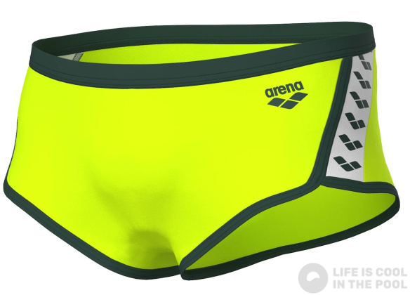Arena Icons Low Waist Short Artic Lime/Dark Sage