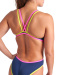 Arena One Women's Double Cross Back Navy Fluo/Soft Green