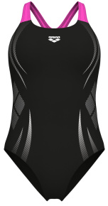 Arena Poseidonia Swim Pro Back Black/Shocking Pink Arena Poseidonia Swim Pro Back Black/Shocking Pink
