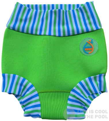 Dětské kojenecké plavky AquaKiddo Swim Nappy Neon Green