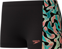 Speedo Digital Allover Panel Aquashort Black / Green / Red