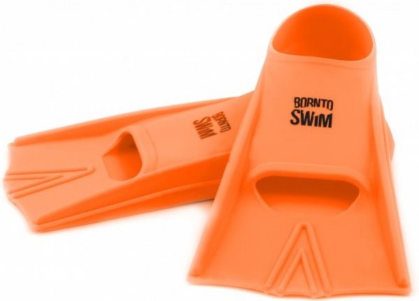 Plavecké ploutve BornToSwim Junior Short Fins Orange