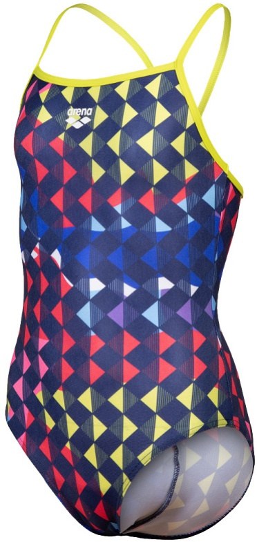 Dívčí plavky Arena Girls Carnival Swimsuit Lightdrop Back Soft Green/Multi