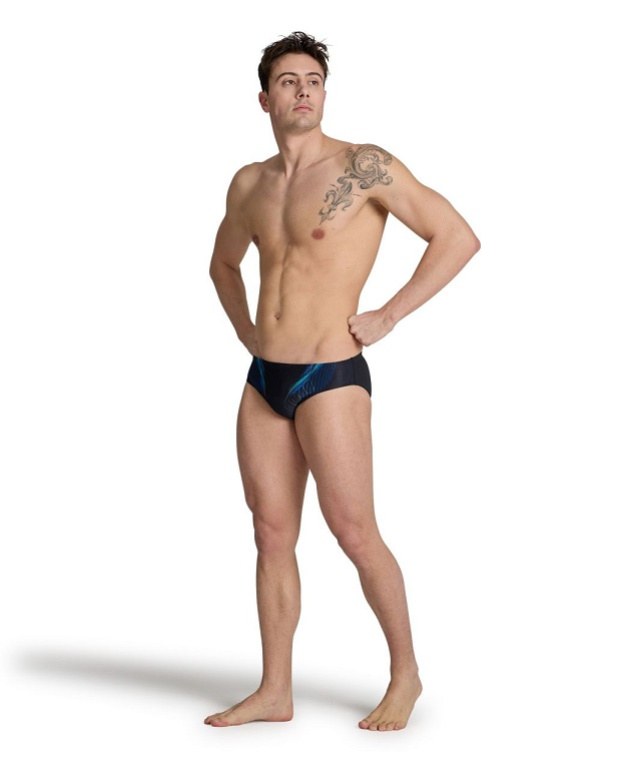 Pánské plavky Arena Underwater Swim Brief Black