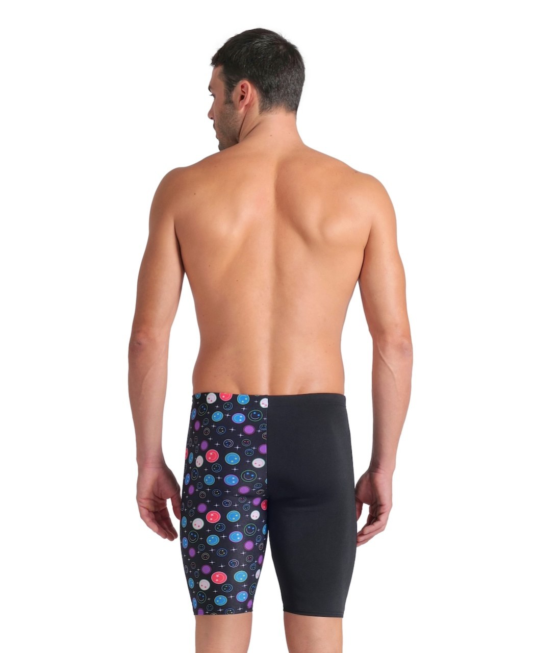 Arena Performance Funny Prints Contour Swim Jammer Black Multi