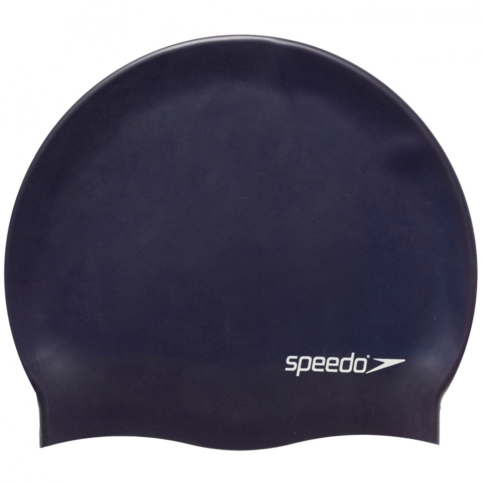 Plavecká čepička speedo plain flat silicon cap modrá