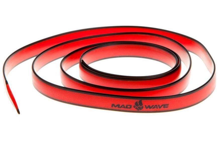 Mad wave silicone strap červená