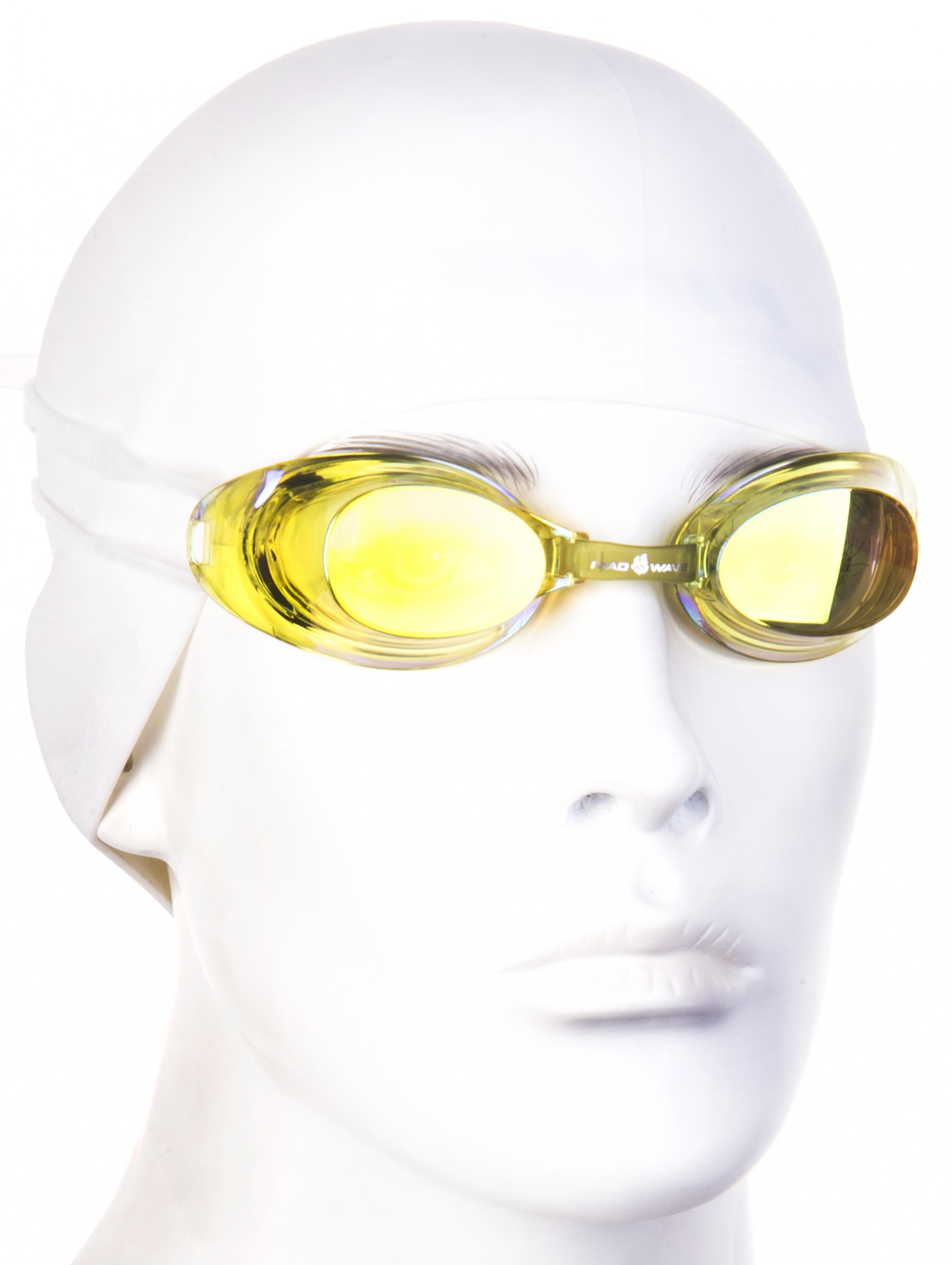 Plavecké brýle mad wave liquid racing automatic mirror žlutá