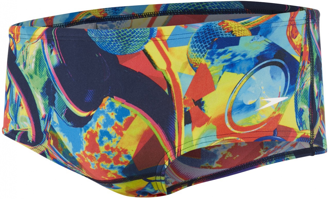 Speedo blast boom 14cm allover brief teen navy/siren/citron 28