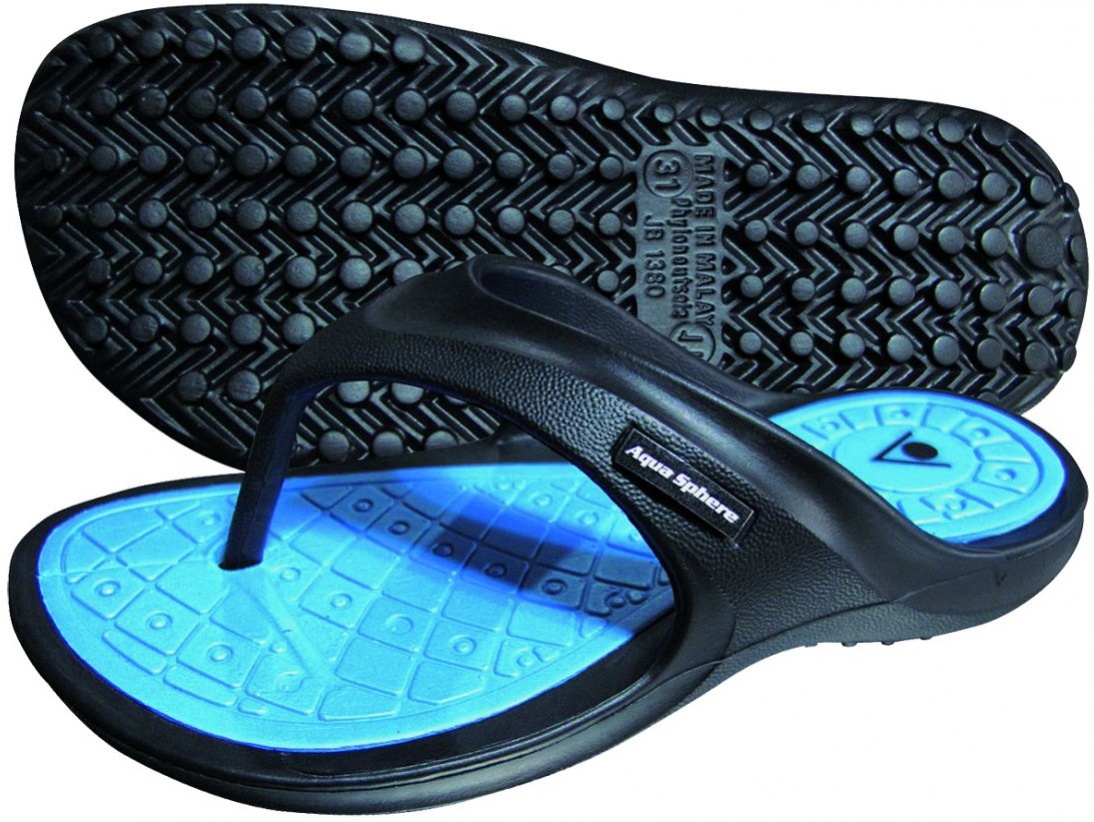 Dětské žabky aqua sphere tyre junior black/light blue 31