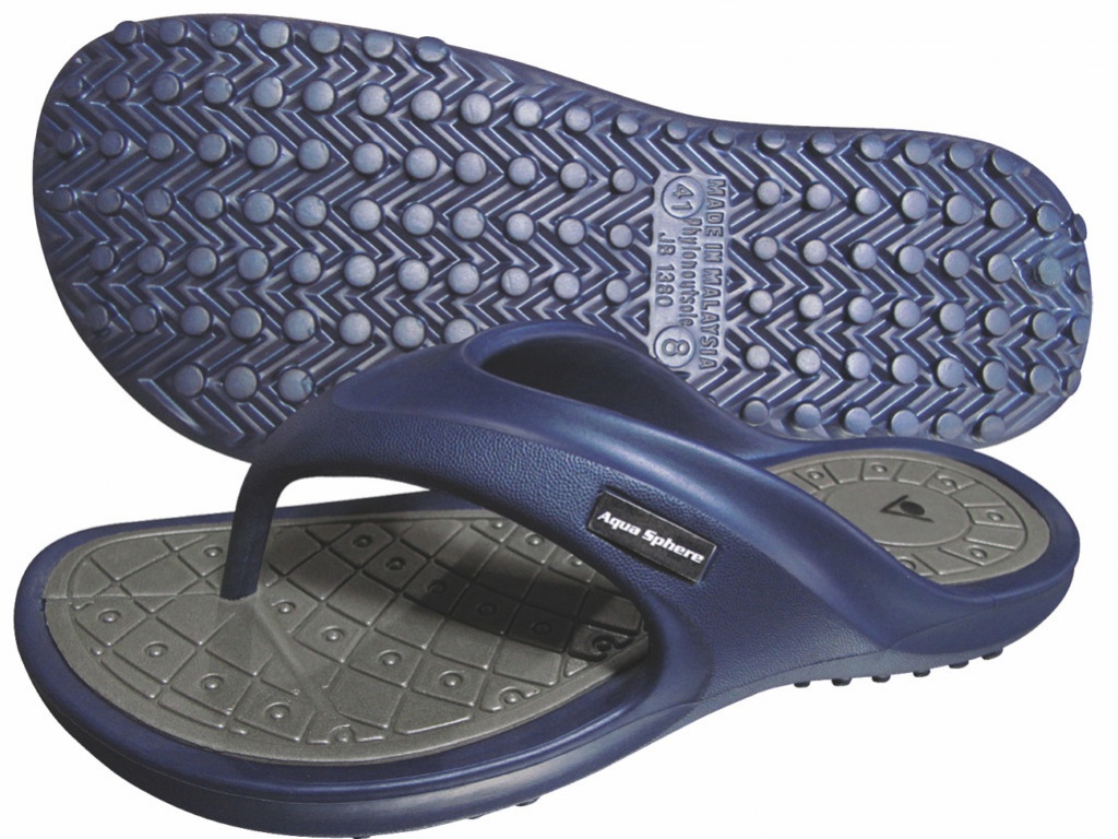 Pantofle aqua sphere tyre blue/grey 45
