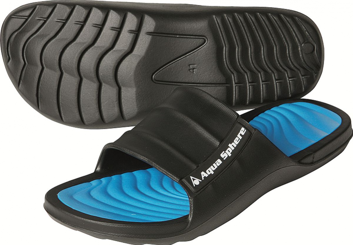 Pantofle aqua sphere wave black/royal blue 39