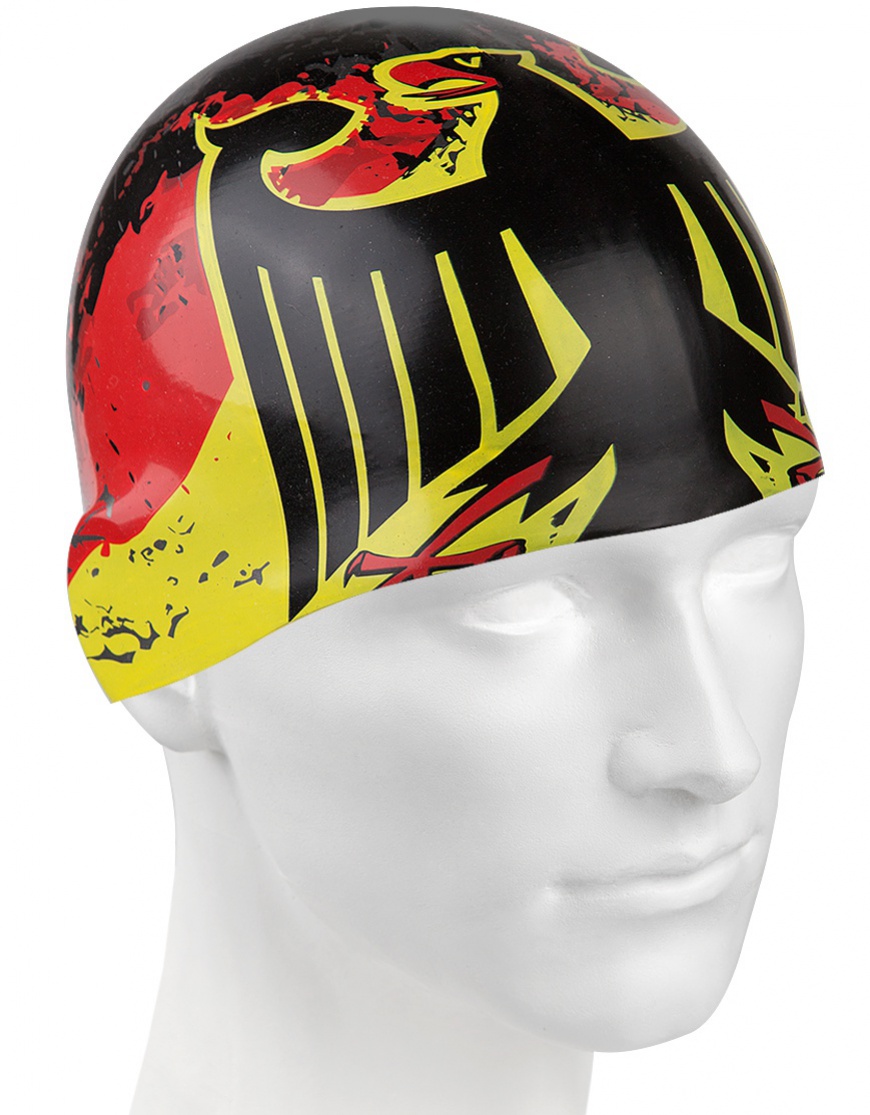 Mad wave germany swim cap černo/žlutá