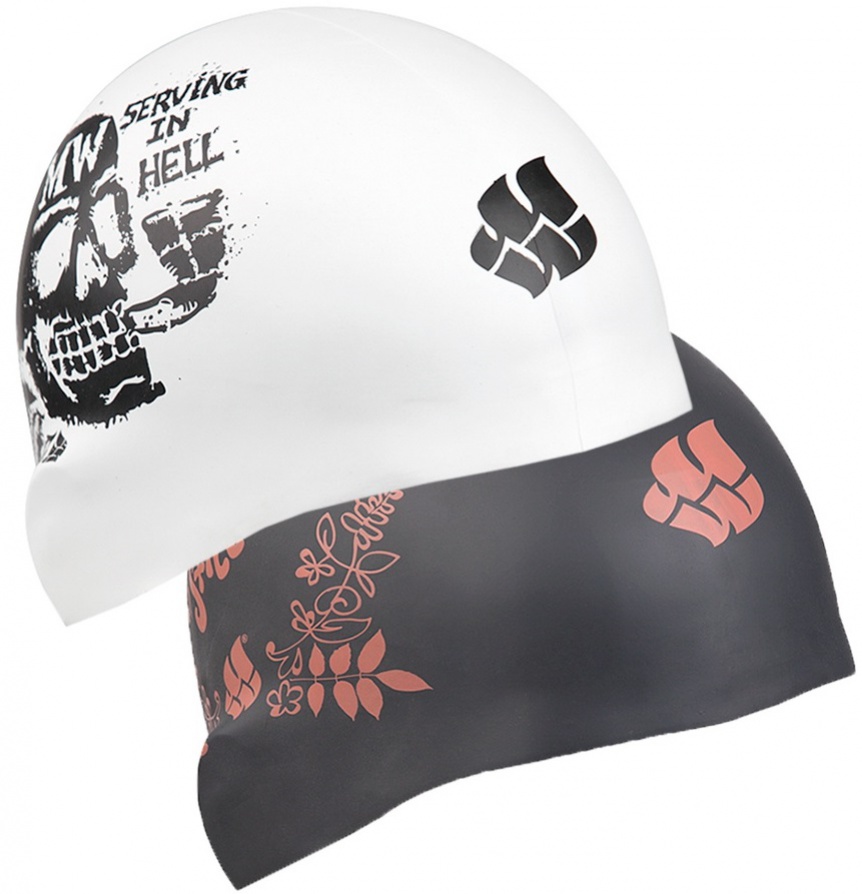 Mad wave mood reversible swim cap