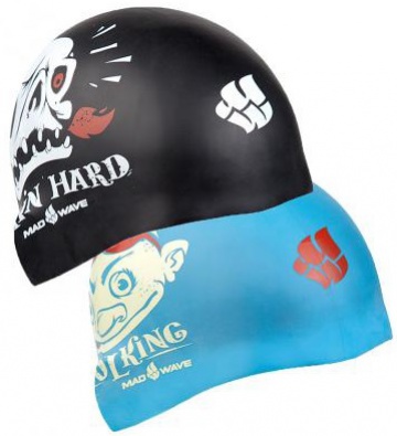 Dětská plavecká čepička mad wave pool king reversible swim cap