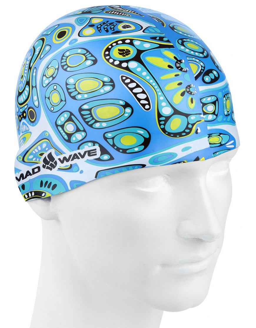 Mad wave micro life swim cap modrá