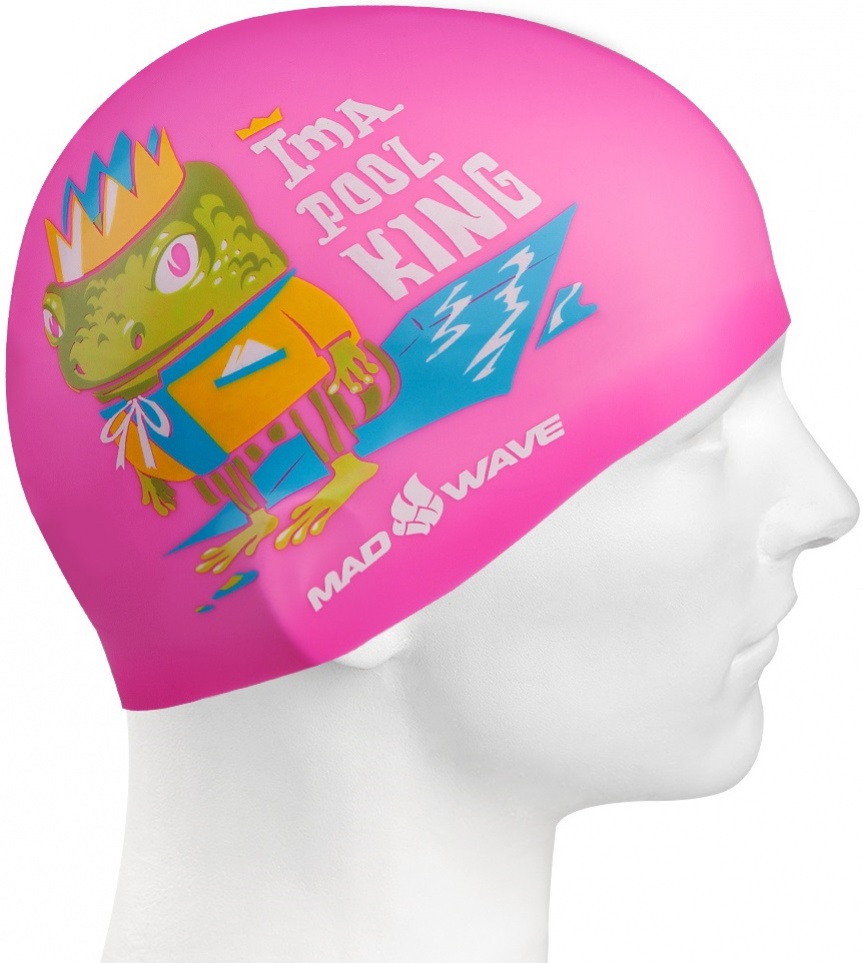 Dětská plavecká čepička mad wave pool king swim cap junior