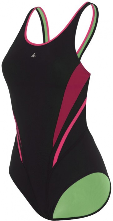 Dámské plavky aqua sphere maelys repreve black/bright pink 32