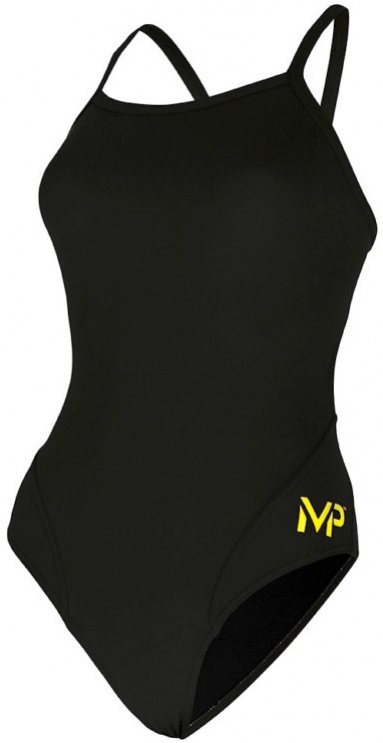 Dámské plavky michael phelps solid mid back black 20