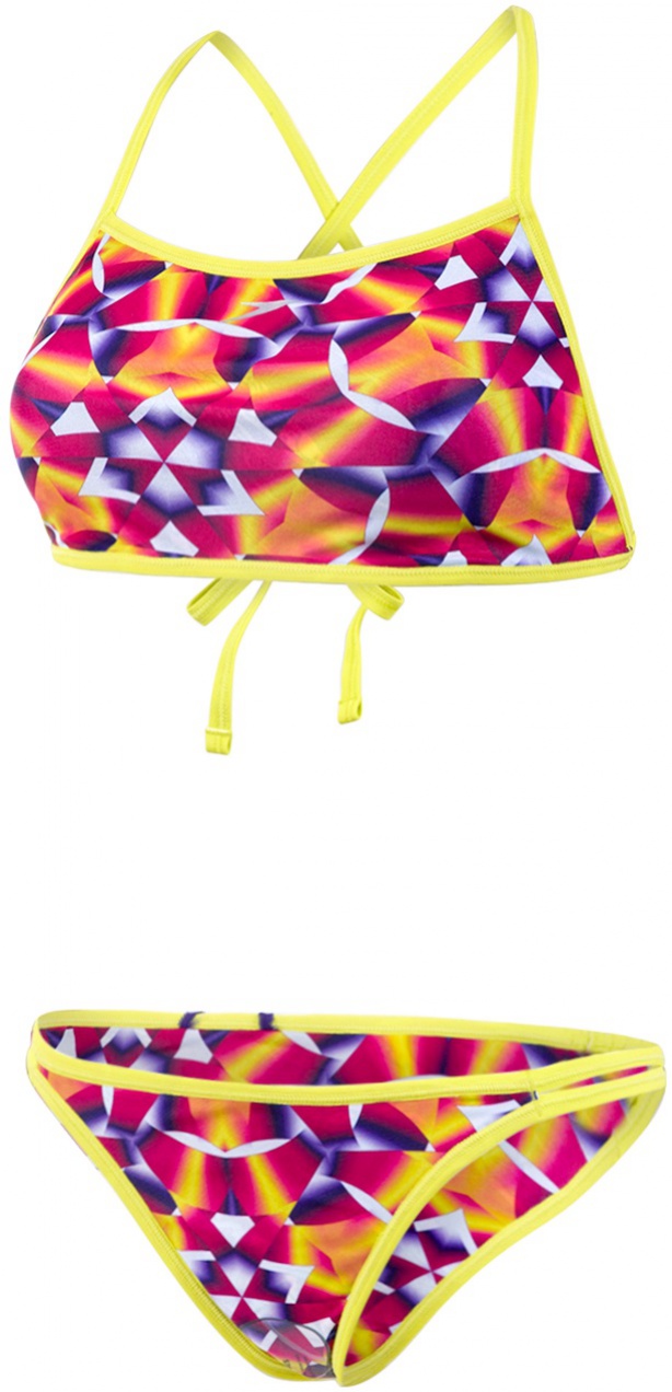 Dámské plavky speedo rain splash flip reverse 2 piece teen lime