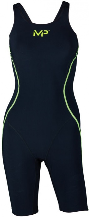 Závodní dívčí plavky michael phelps mpulse girls black/yellow 22