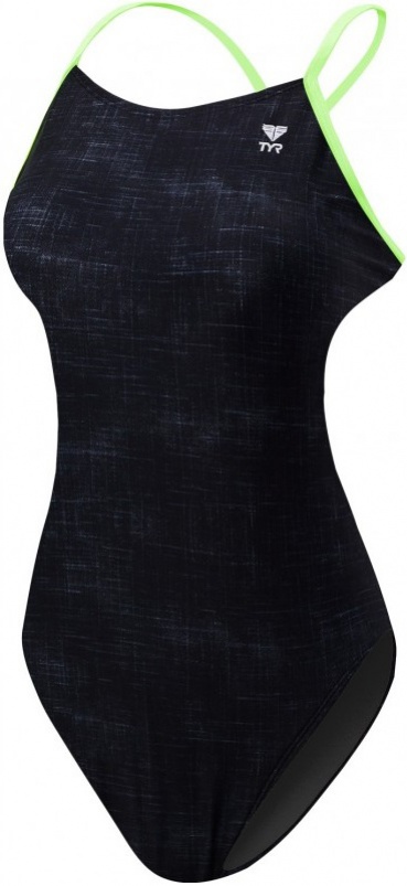 Dámské plavky tyr sandblasted cutoutfit black 26