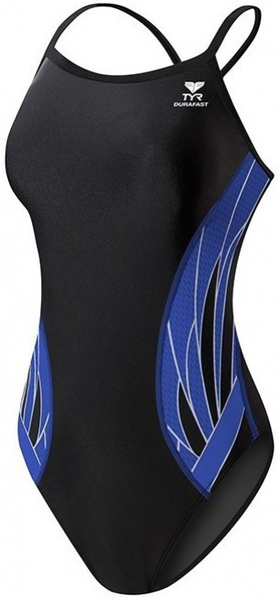 Dámské plavky tyr phoenix diamondfit black/blue 28