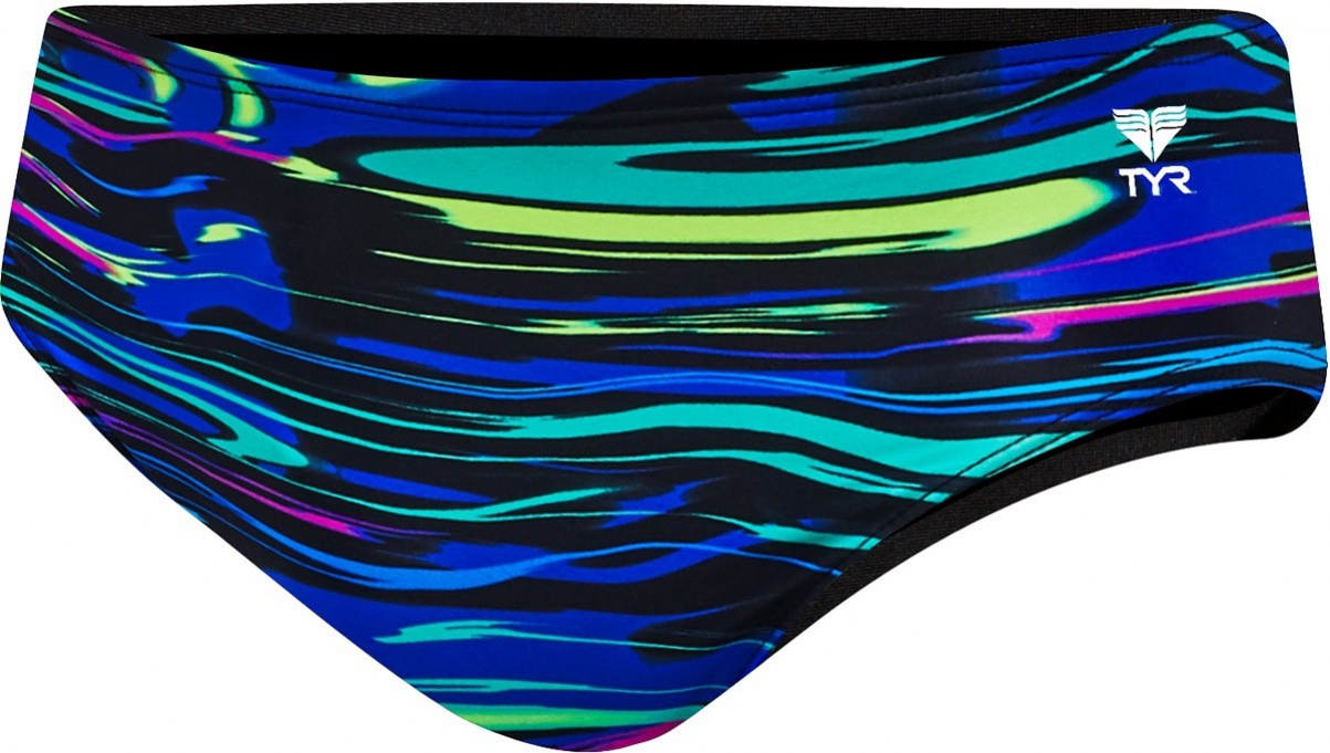 Chlapecké plavky tyr fresno all over boys racer blue/multi 20