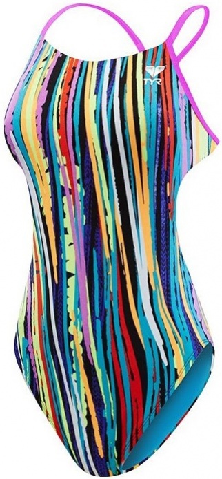 Dámské plavky tyr meraki cutoutfit purple/multi 26