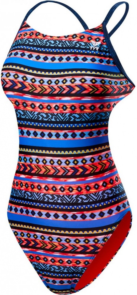 Dámské plavky tyr santa fe cutoutfit black/multi 28