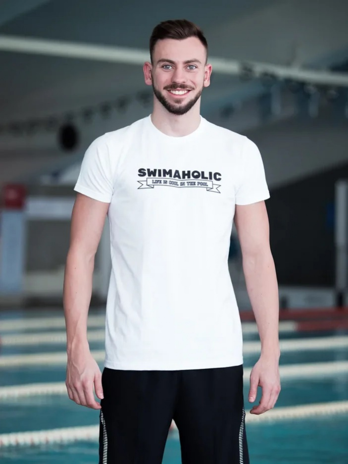 Tričko Swimaholic Life Is Cool In The Pool T-Shirt Men White XL + prodejny Praha, Brno, Plzeň a Ostrava výměna a vrácení do 30 dnů s poštovným zdarma