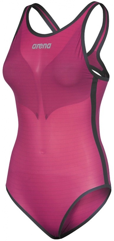 Závodní dámské plavky arena powerskin carbon duo top pink 26
