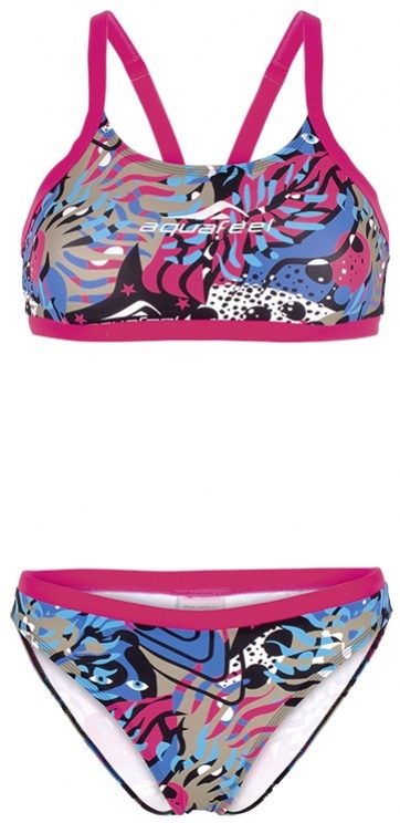 Dívčí plavky aquafeel abstract jungle dynamicback girls multi 28