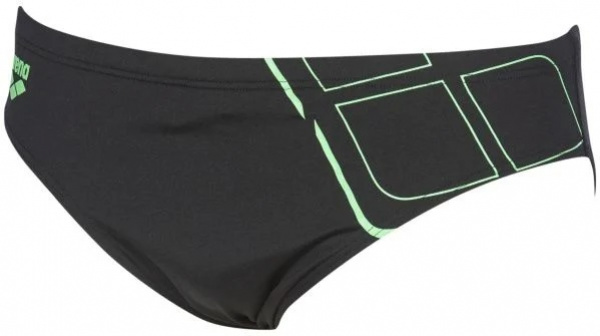Pánské plavky arena essentials brief black/golf green 30