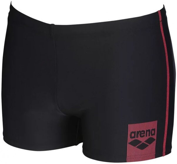 Arena basics short black/fluo red 34