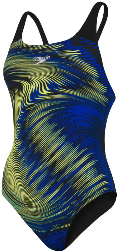 Speedo placement powerback black/blue fame/acid 34
