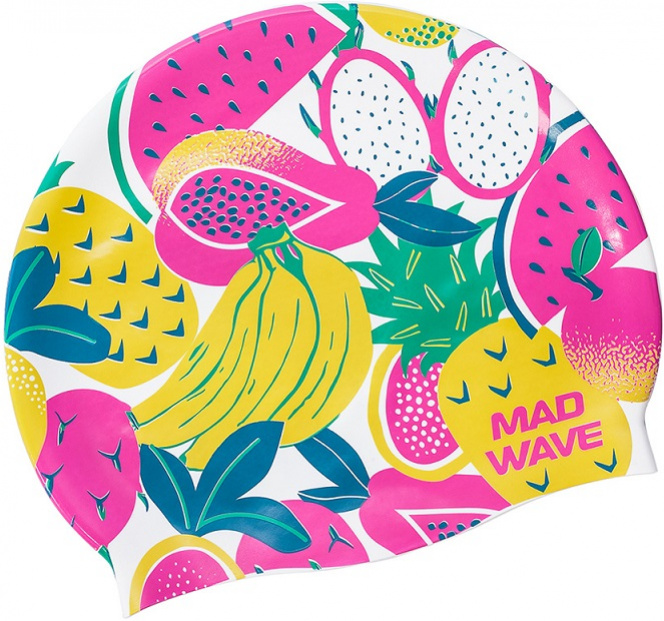 Mad wave fruits swim cap růžovo/bílá