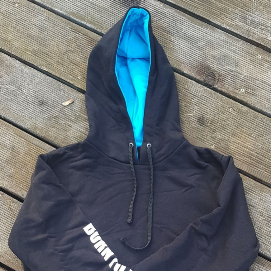 Mikina s kapucí borntoswim sweatshirt hoodie black s
