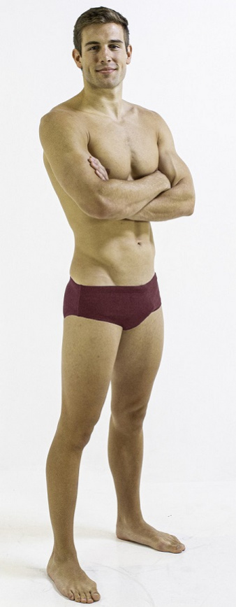 Levně Pánské plavky finis aquashort solid cabernet 30