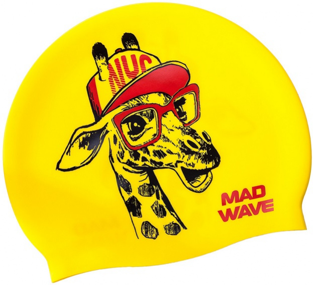 Mad Wave Giraffe Swim Cap Junior Žlutá + prodejny Praha, Brno, Plzeň a Ostrava výměna a vrácení do 30 dnů s poštovným zdarma