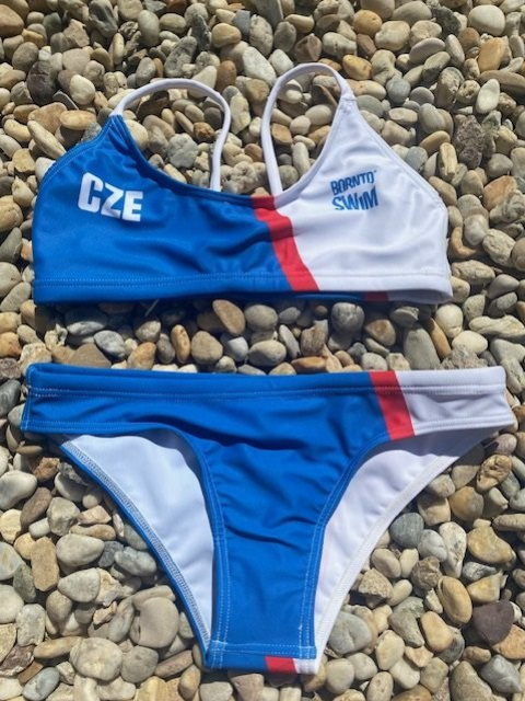 Dámské dvoudílné plavky BornToSwim CZE Bikini Blue XXL + prodejny Praha, Brno, Plzeň a Ostrava výměna a vrácení do 30 dnů s poštovným zdarma