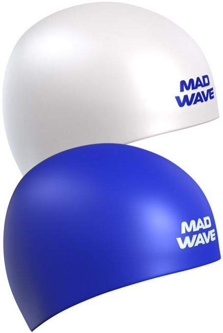 Plavecká čepice Mad Wave Champion 3D Bílo/modrá + prodejny Praha, Brno, Plzeň a Ostrava výměna a vrácení do 30 dnů s poštovným zdarma