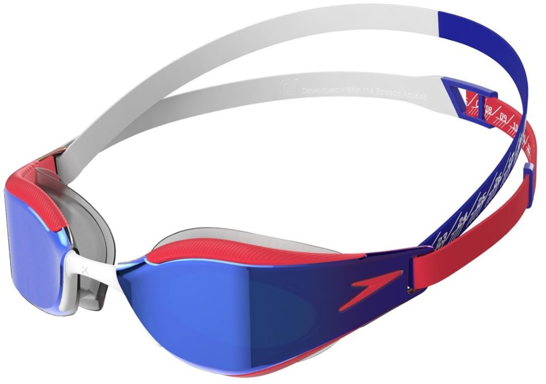 Plavecké brýle speedo fastskin hyper elite mirror červeno/modrá