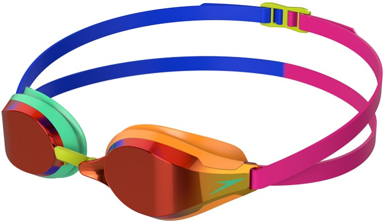 Plavecké brýle speedo speedsocket 2 mirror oranžovo/zelená