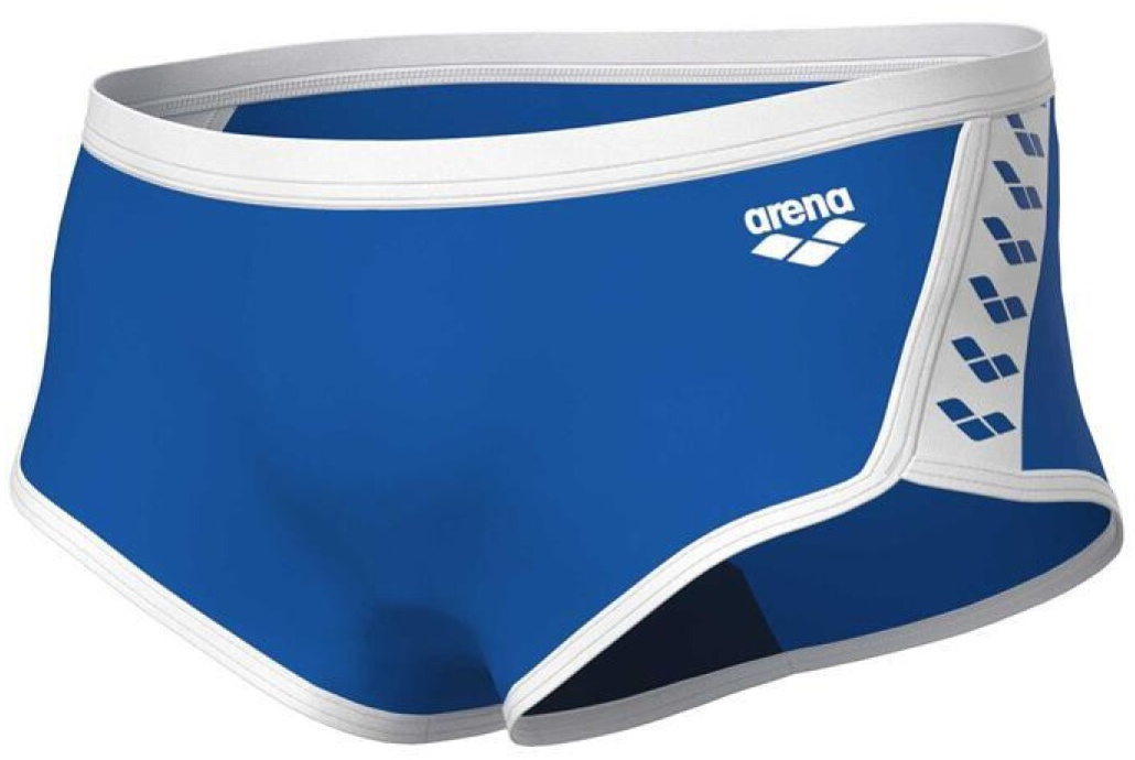 Arena icons swim low waist short solid blue/white xl - uk38