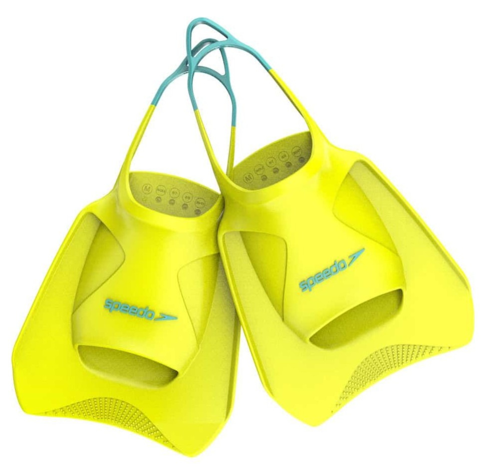 Speedo biofuse fitness fin hyper yellow/arctic glass xl